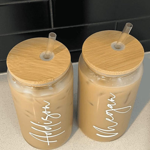 Personalised Bridesmaids Glass Tumbler